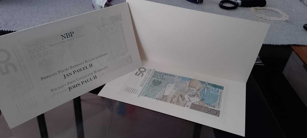 banknot kolekcjonerski 50 zł  Jan Paweł II  2006 rok