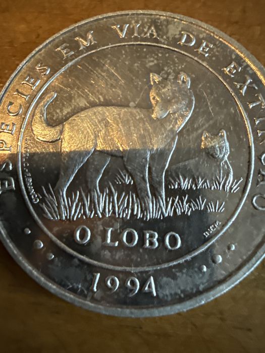 Moeda O Lobo 1994 (Especies em vias de extinção)