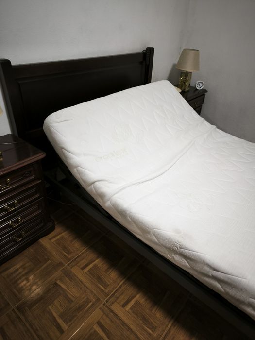 Cama elétrica articulada +Colchão Ergoflex 1.83mx1.33m