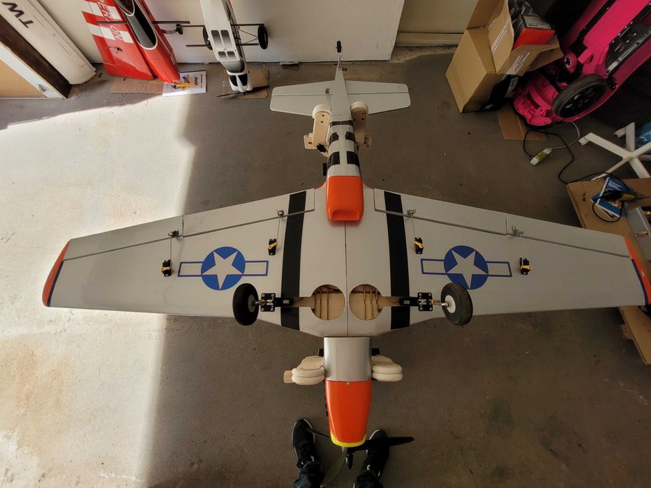 Samolot RC zdalnie sterowany Mustang P51-D 1,2m