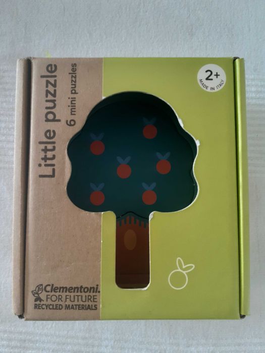 puzzle educativo - em cartão grosso, material reciclado - clementoni
