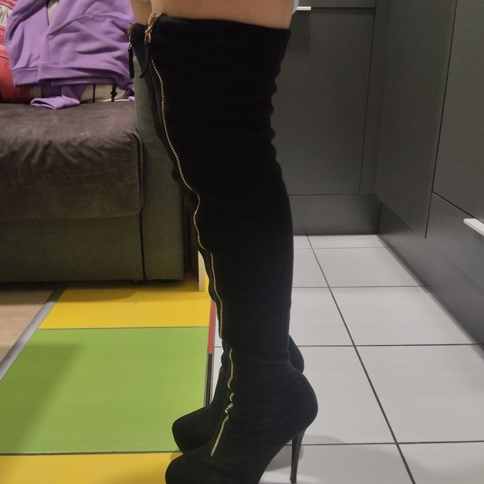 Зимові,жіночі ботфорти