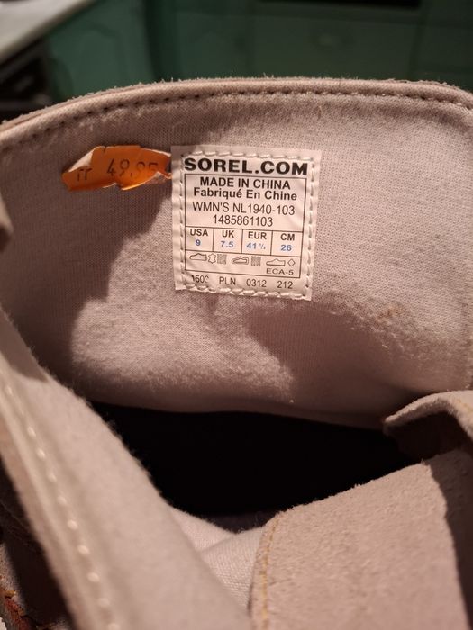 Skórzane buty SOREL
