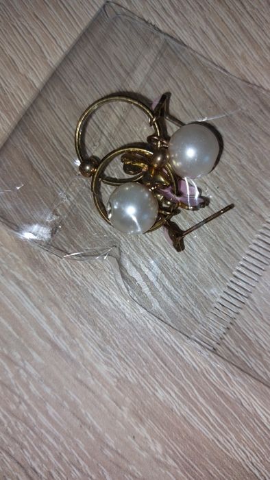 Kolczyki złoto biale