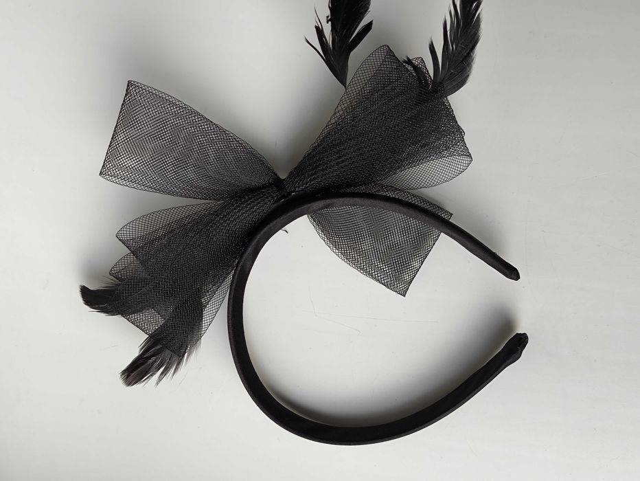 Чорний дитячий обруч для волосся