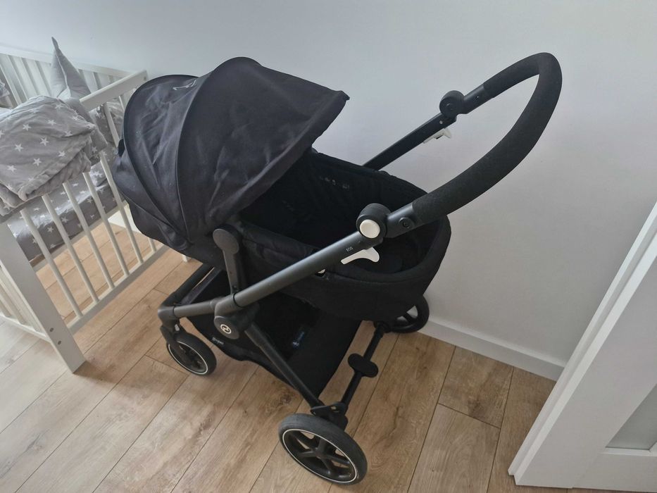 Wózek cybex eos basic 2w1, moon black, czarny