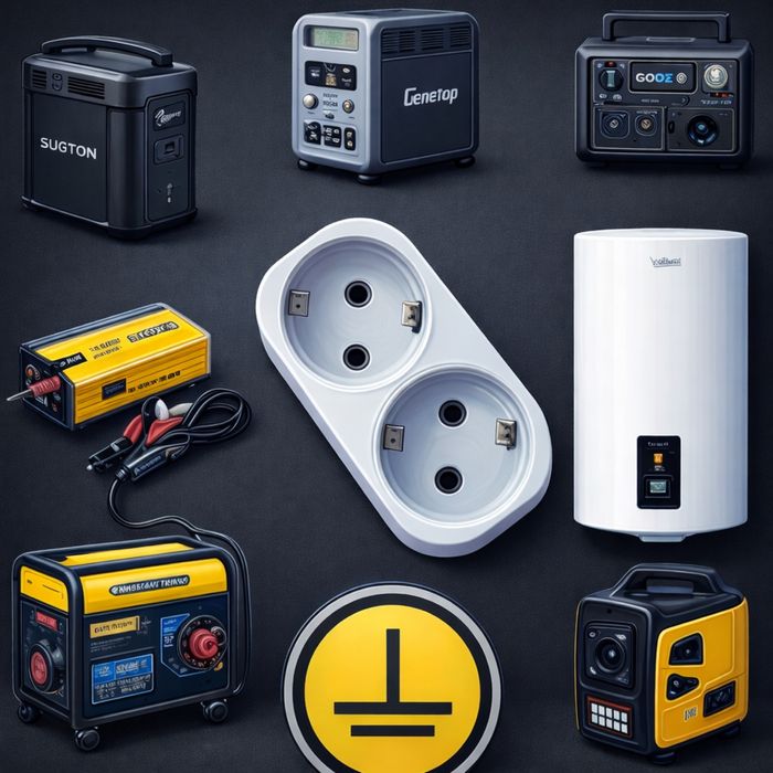 Адаптер-розетка с заземлением для газового котла