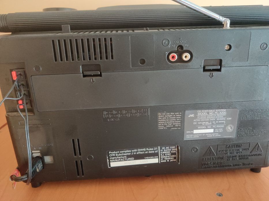 Radio Boombox JVC
