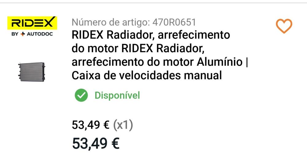 Radiador VW Polo 6r