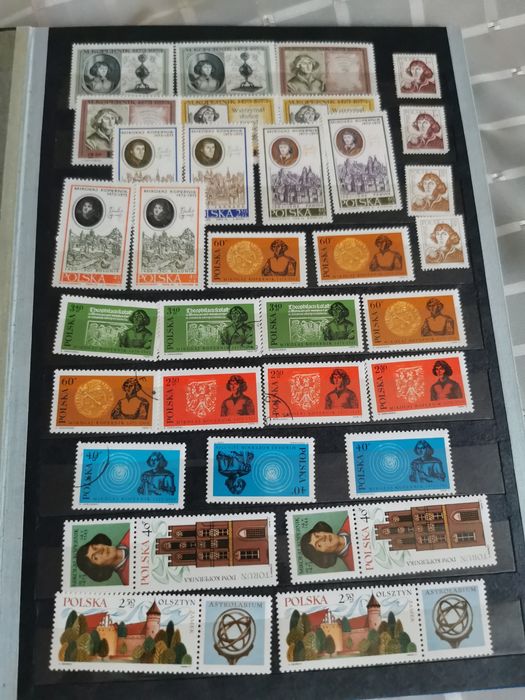 Znaczki PRL kilka klaserów