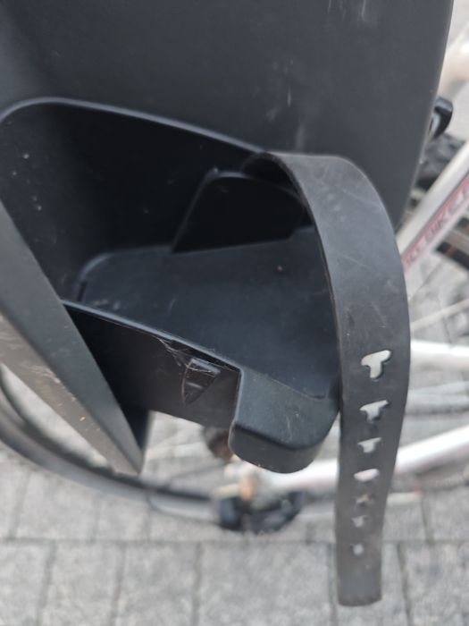 Fotelik Rowerowy Dziecięcy Tylny na Ramę Hamax Siesta Szary / pomarańczowy