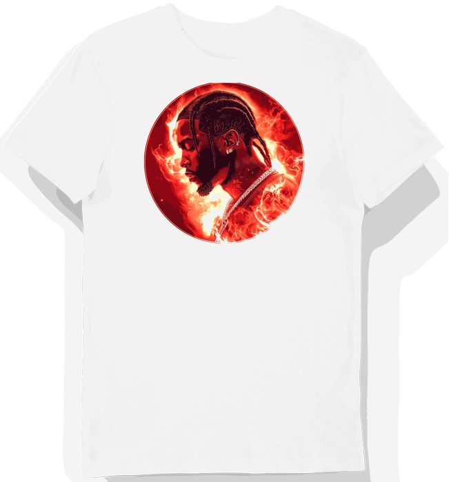 Koszulka męska biała z motywem Travis Scott M