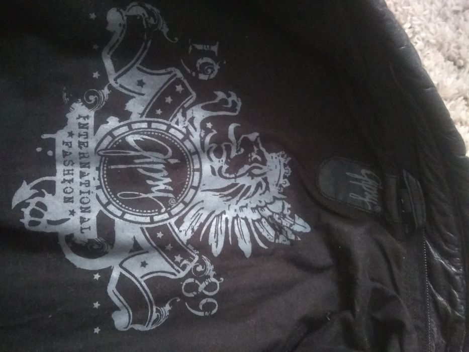 Чоловіча шкіряна куртка gipsy. Мото куртка