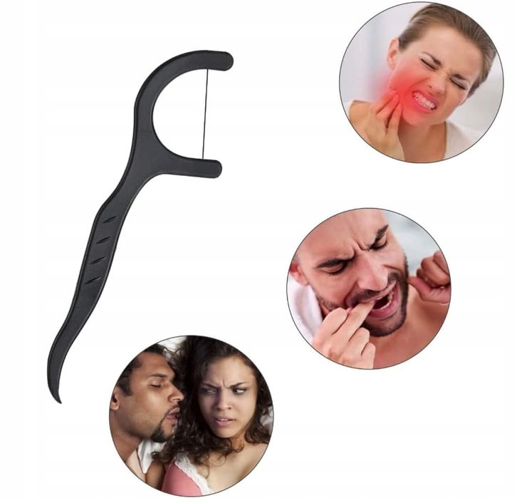 Wykałaczki Dentystyczne Do Zębów 50 Sztuk Z Nicą Dentystyczną