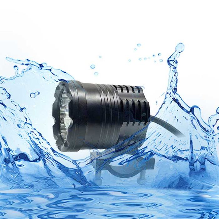 Halogeny Motocyklowe LED Aluminiowe 2x36W LED High Power Cree