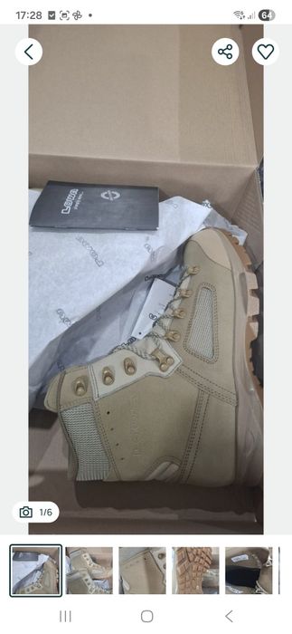 Piaskowe buty trekkingowe Lowa Elite Desert r 43,5