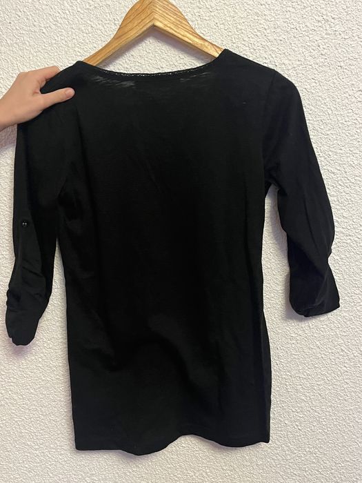 Bluzka czarna z długim rękawem