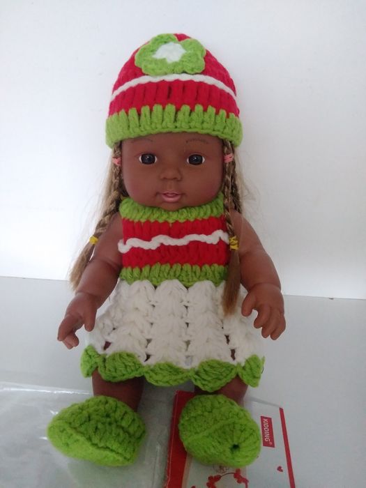 Boneca africana 30cm, NOVA