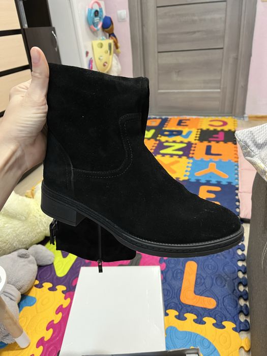 Замшеві ботфорти