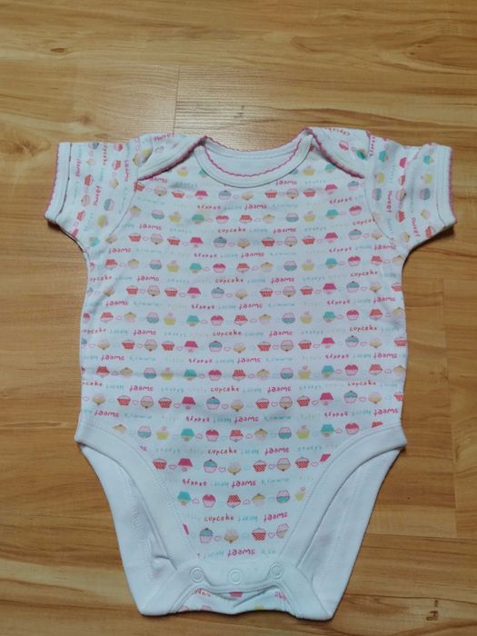 bawełniane body 74 krótki rękaw