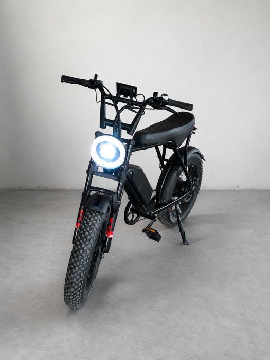 LELEKA L20 — Stylowy elektryczny FAT BIKE w stylu café racer
