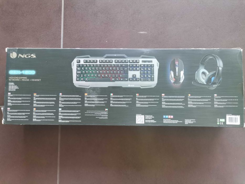 Conjunto Gamer: NGS GBX-1500