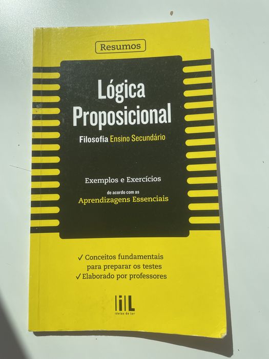 Livro lógica proposicional - filosofia ensino secundário