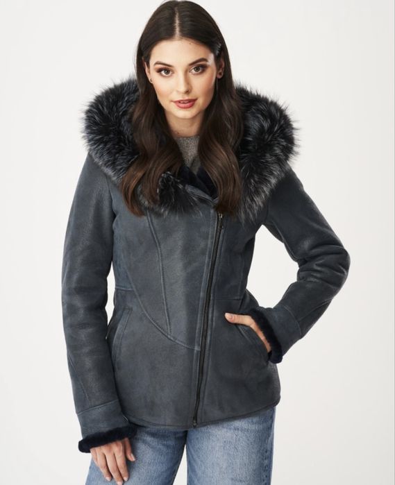 Натуральна дублянка м/л жіноча косуха