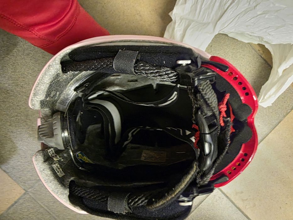 Kask narciarski różowy +gogle Arctica