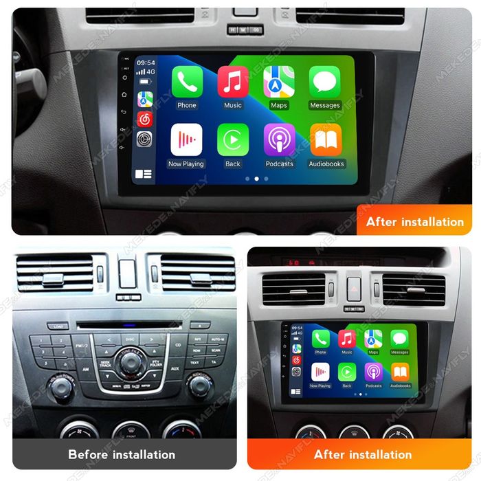 Rádio android Mazda 5 CARPLAY Android Auto GPS Internet Bluetooth NOVO