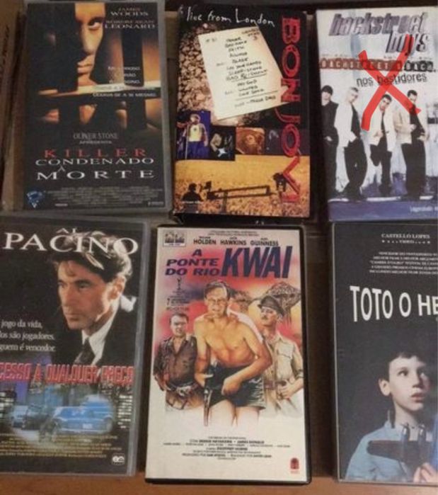 Cassetes vídeo vhs