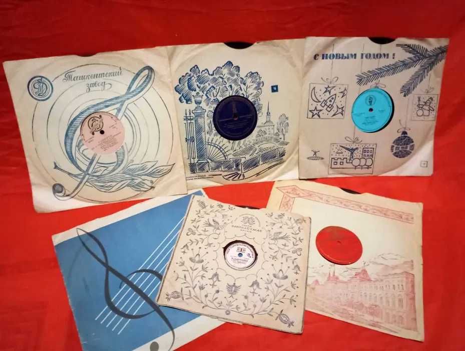 Советские и зарубежные грампластинки 30-х, 40-х, 50-х гг., шеллак