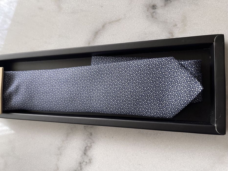 Krawat Recman Nowy Made in Poland Jedwab / Bawełna