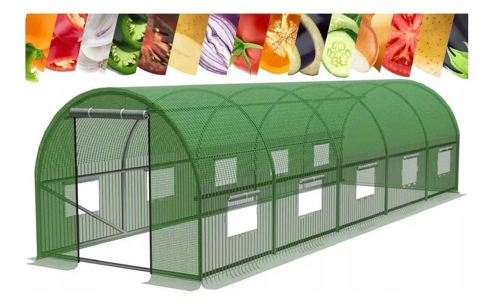 Теплица садовая пленочная 6м2, 10м2, 18м2, 24, 30, 36м2