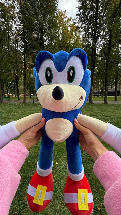 М'яка іграшка Сонік (Sonic) 60 см Нова / Виробництво Україна