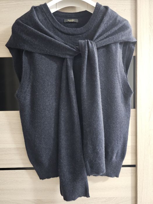 Massimo  Dutti  актуальный жилет свитер   шерсть  кашемир