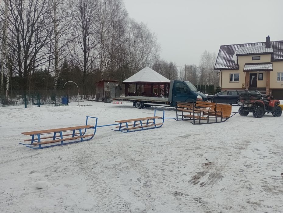 Sanki Sanie na kulig do quada traktora
