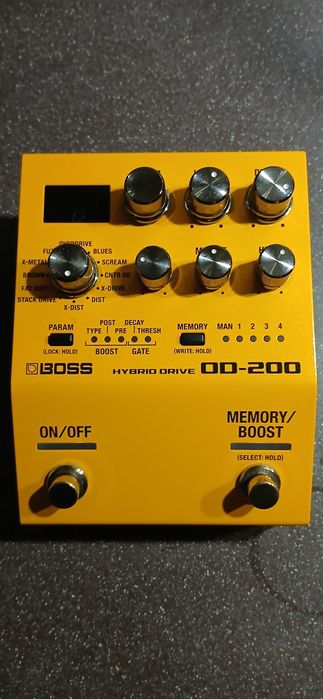 Педаль Boss OD 200, distortion, fuzz, overdrive