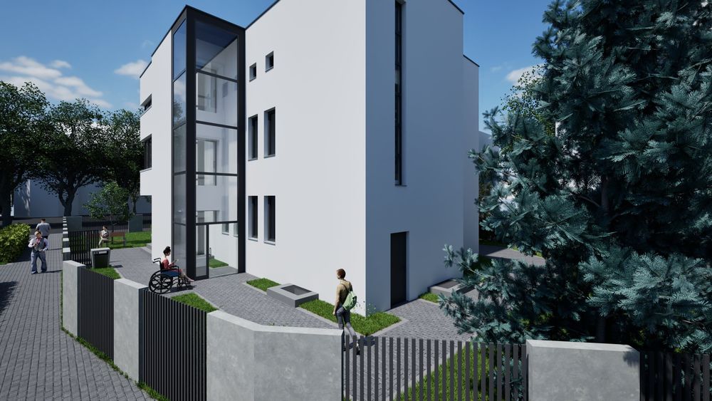 Budynek na klinikę, gabinety, biurowiec.