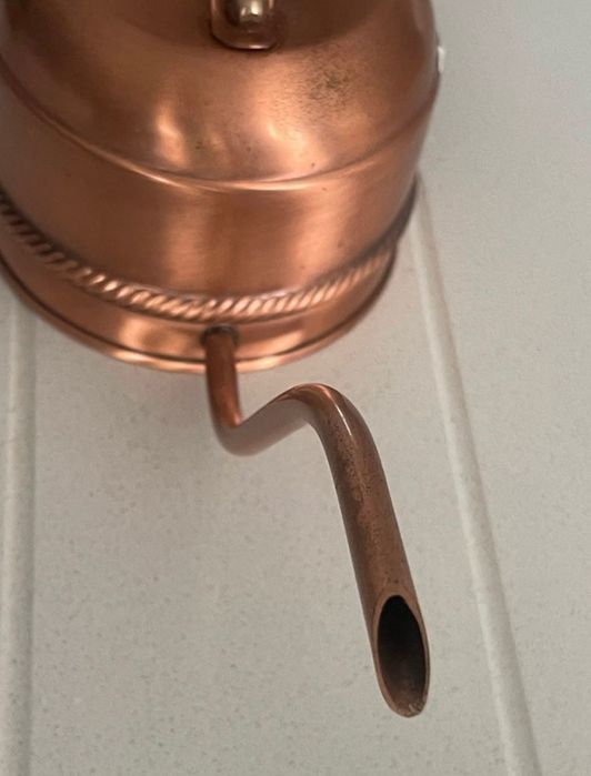 Regador de cobre antigo