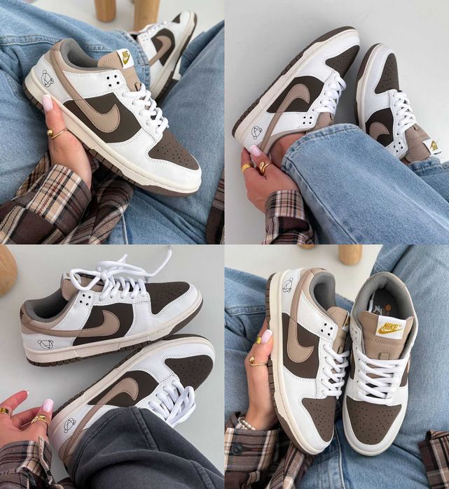 Женские кроссовки Nike Dunk Low Teddy Brown 36-41 Хит Весны! Наложка!