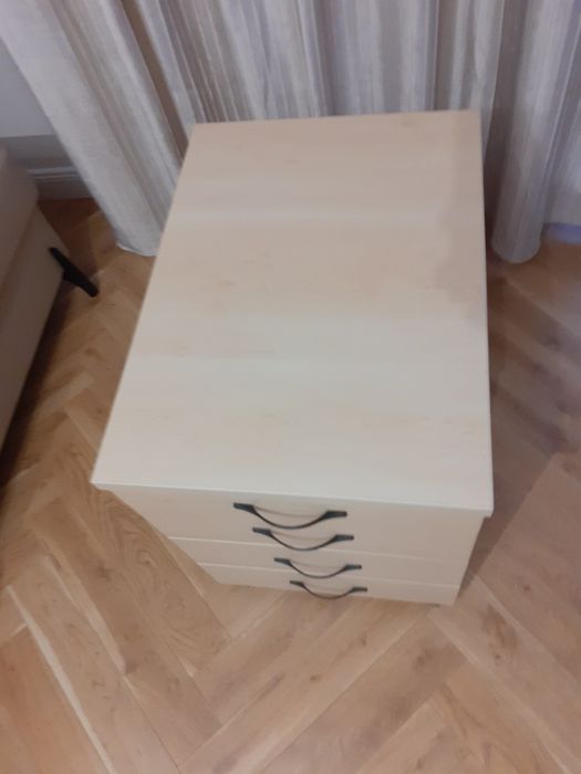 Kontenerek  na kółkach 4 szuflady, 44 x 60 x 60