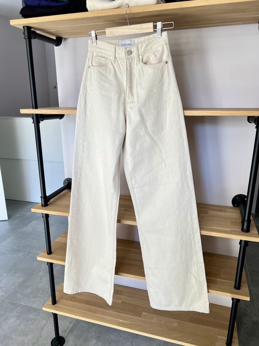 calvin klein spodnie damskie z dluga nogawka  bawelna rozmiar XXS/32