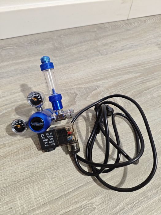 Kit CO₂ Aquario Accessories 2kg com regulador e eletroválvula