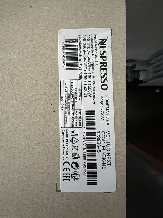 Maquina cafe Nespresso Vertuo Pop