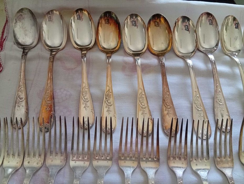Magnífico faqueiro Vintage, em Alpaca banhada a prata de lei.