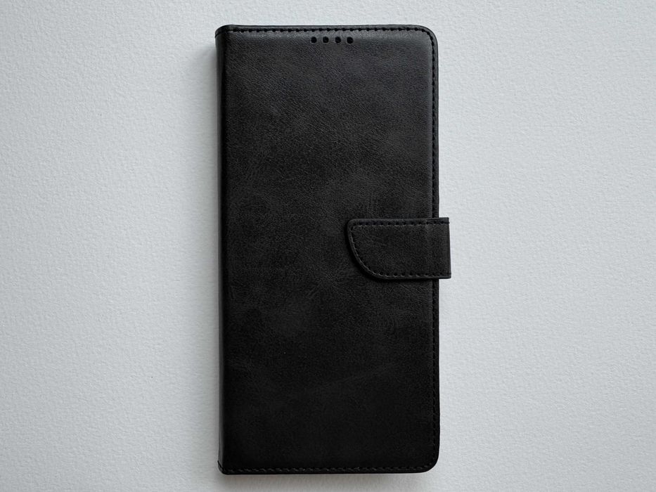 Xiaomi Redmi Note 15 Pro Plus 5G / Poco M8 Pro чохол-книжка "WAVE FOLD BLACK" чорний з матової штучної шкіри зі слотами для карт чехол