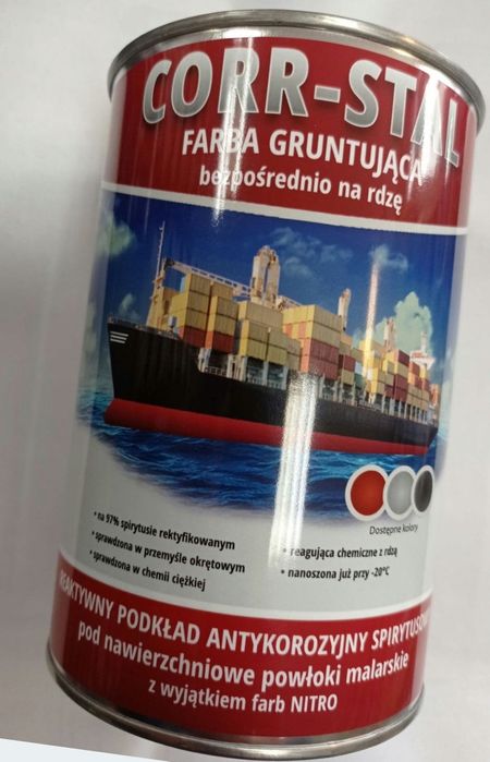 Farba czarna okrętowa na rdzę, ocynk litr1L