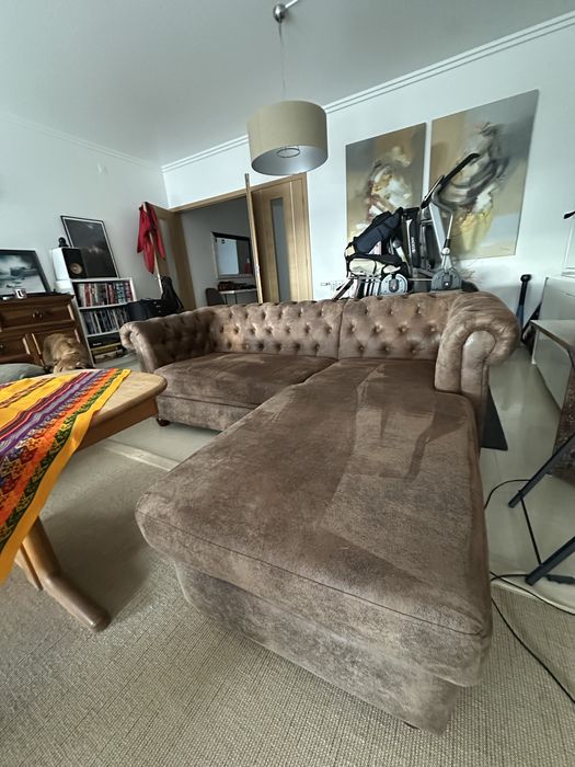 Sofá de Canto com Chaise Longue – Excelente Estado – 190€