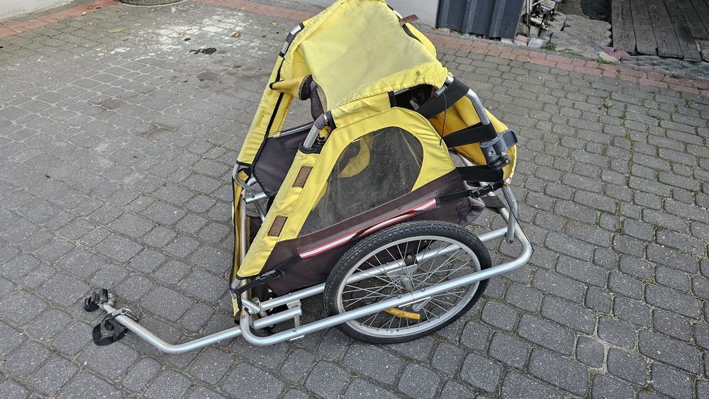 Przyczepka Dla Dzieci pod Rower 2osobowa Aluminium